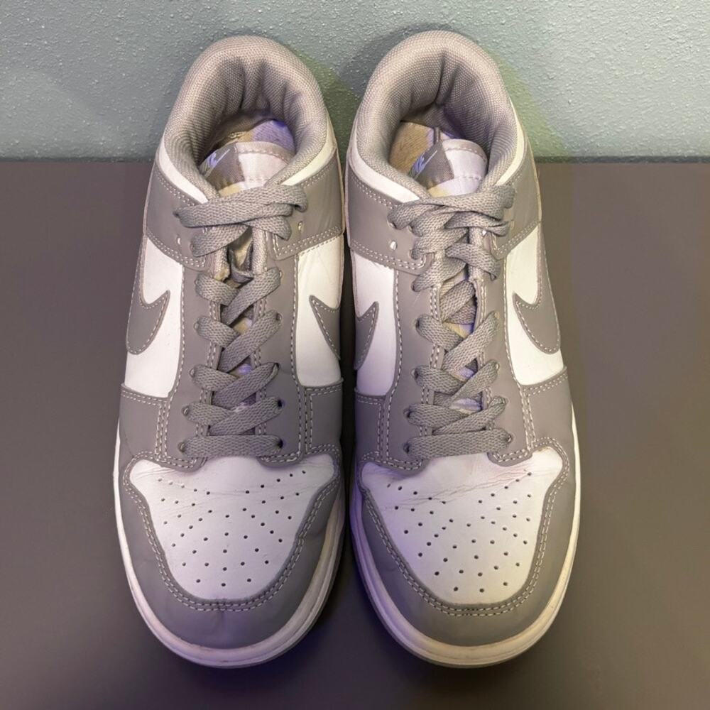 Nike Dunk Low Retro Grey Fog White Size 7 Mens Athletic Sneakers Causal Shoes - Picture 3 of 8